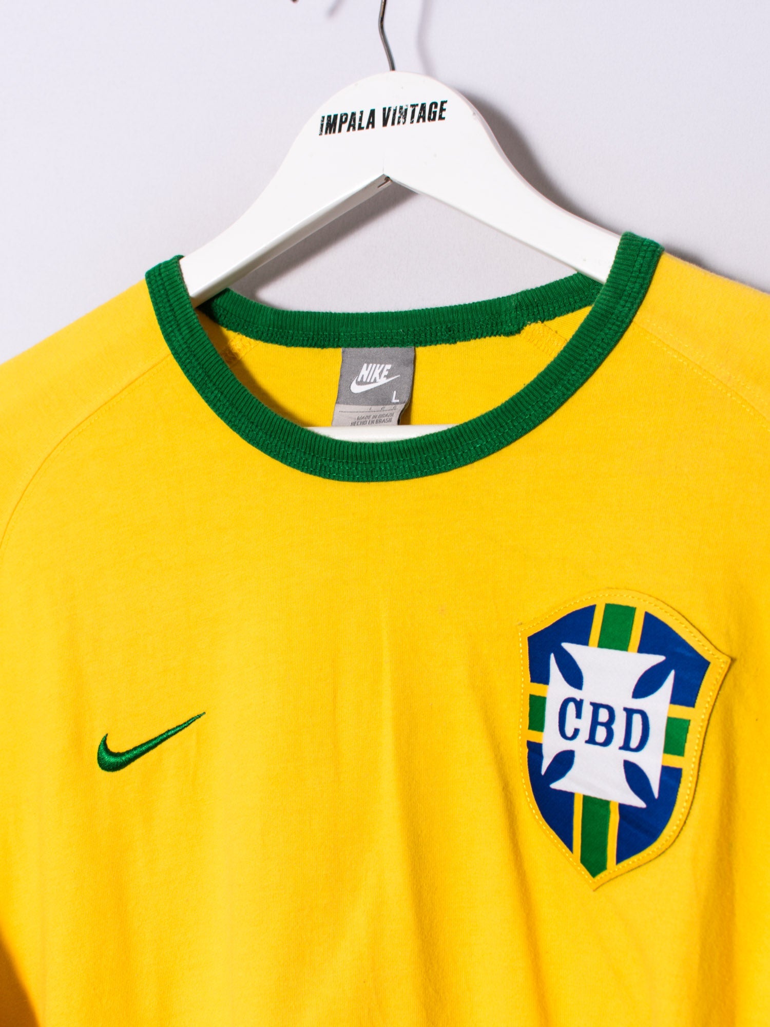 🔥 NWT NIKE BRAZIL NATIONAL TEAM TIGER MEN'S SZ L, XL T-SHIRT 🔥