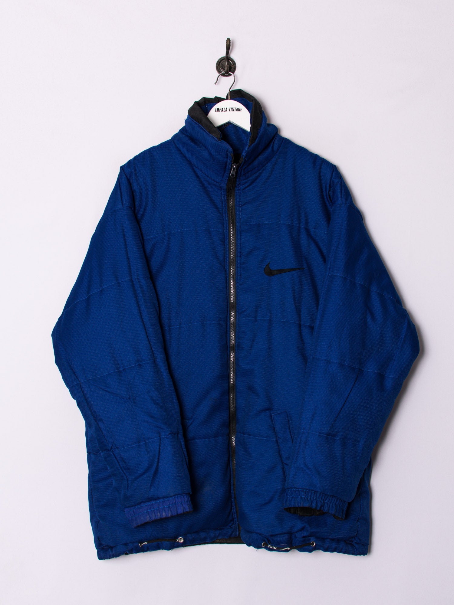 Nike Reversible Navy Blue Long Jacket Impala Vintage