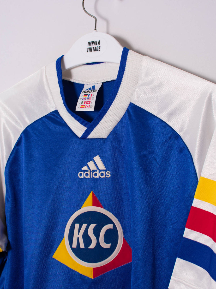 Karlsruher Adidas Official Football 98/99 Home Jersey