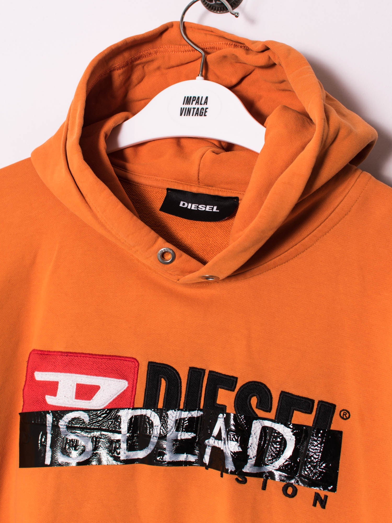 Diesel orange hoodie hotsell