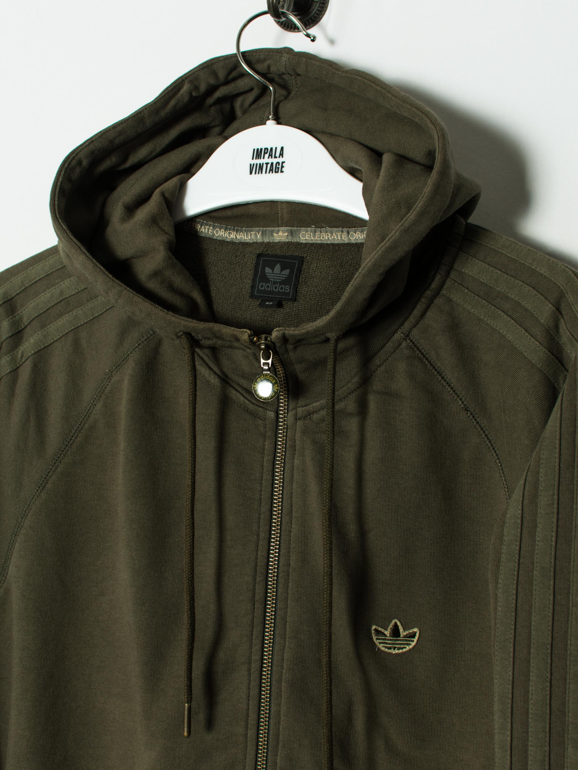 Green Adidas Originals Womens Adidas Khaki Hoodie Adidas Originals