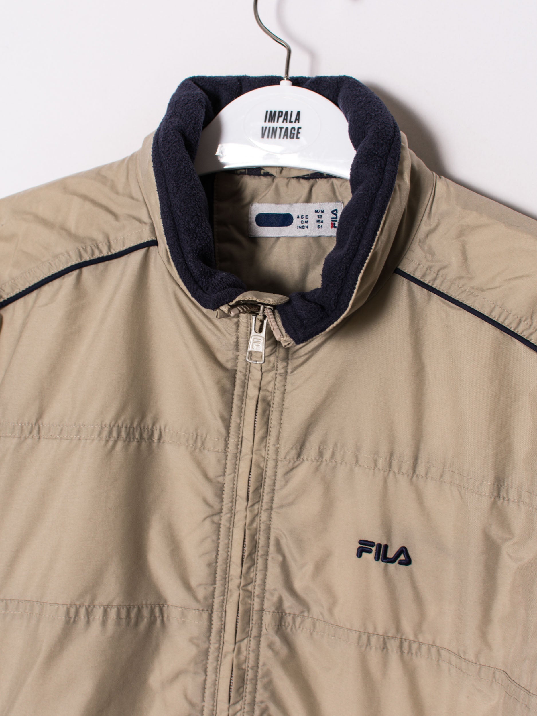 men's jacket fila cream jacket