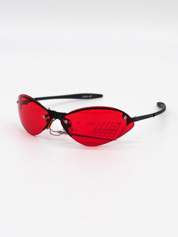 ILAN - 40 Red Vintage Sunglasses