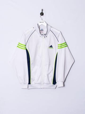Adidas White & Green Track Jacket