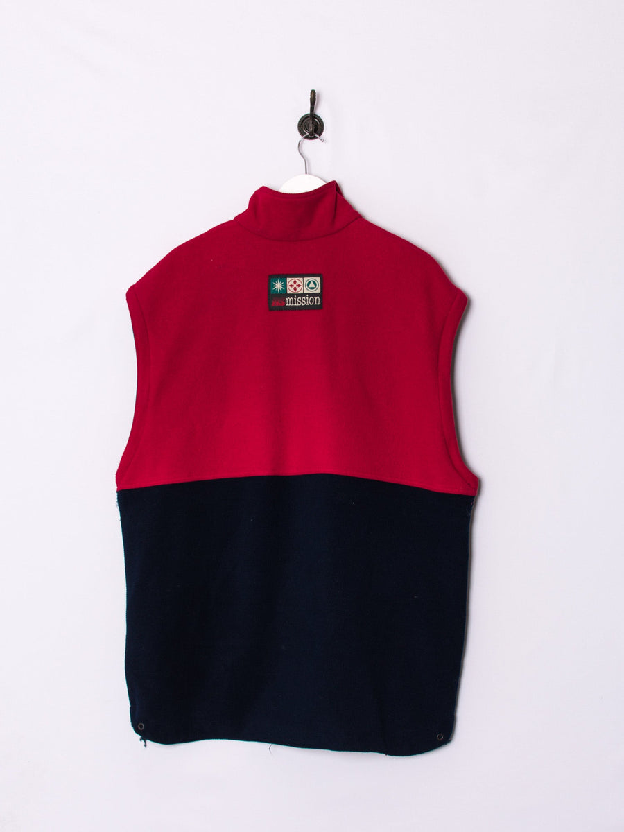 Red & Blue Vest Zipper Fleece