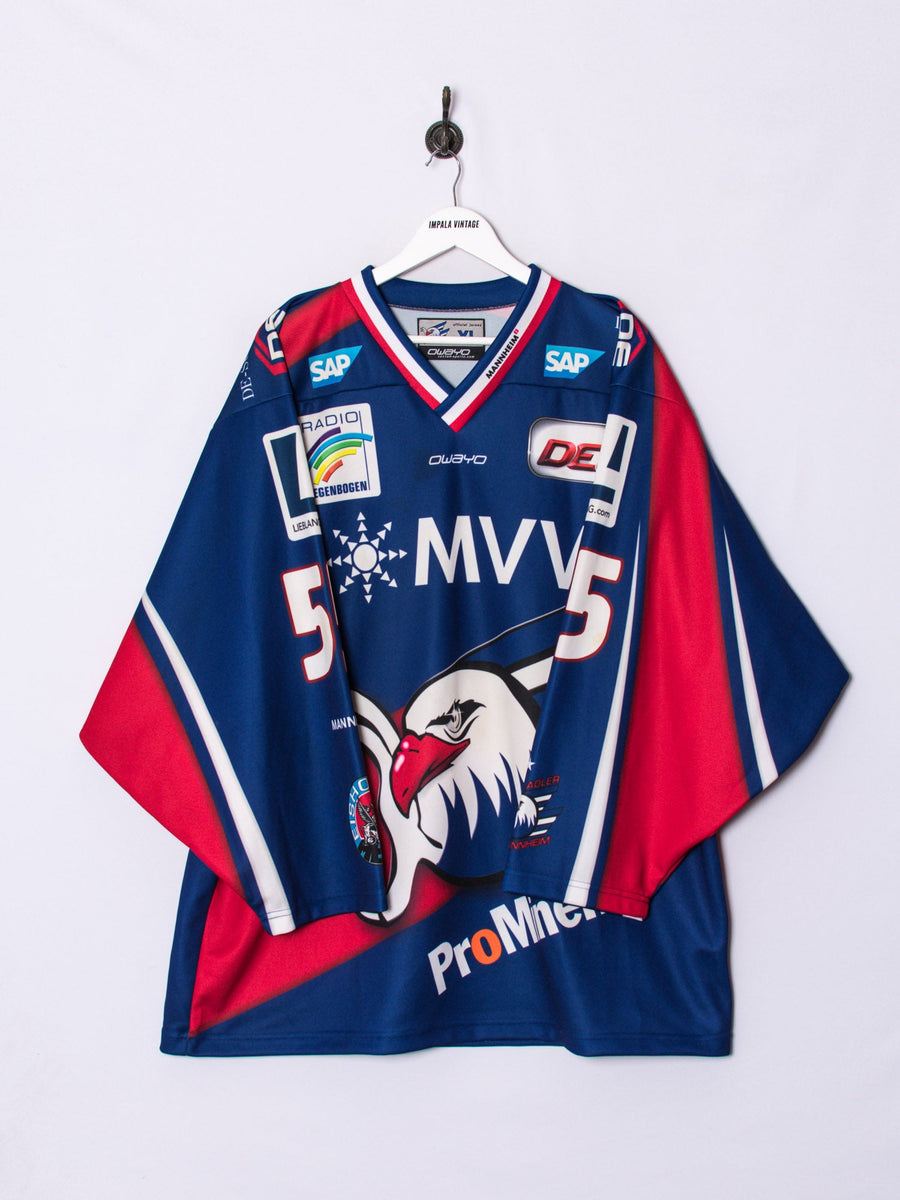 Adler Mannheim Owayo Official Hockey DEL2 Jersey