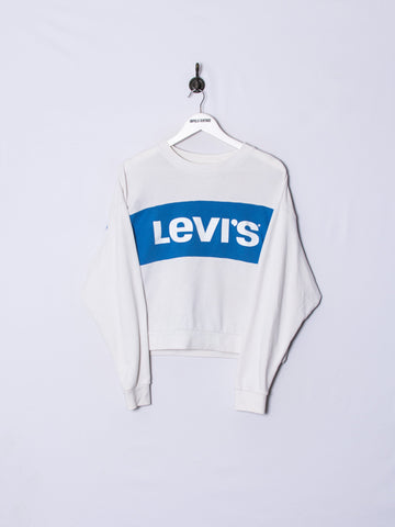 Levi's White & Blue Sweatshirt