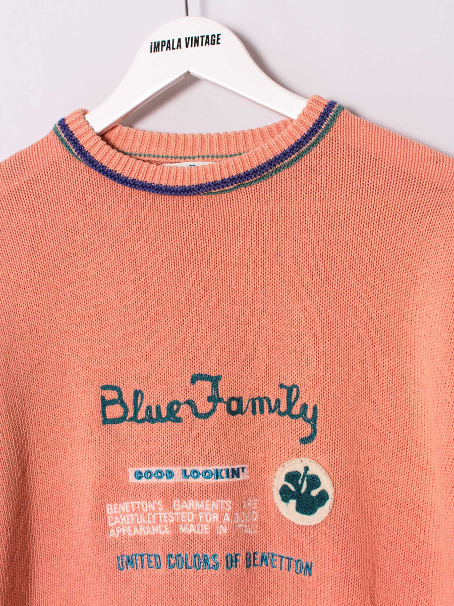 United Colors of Benetton Blue Family Sweater