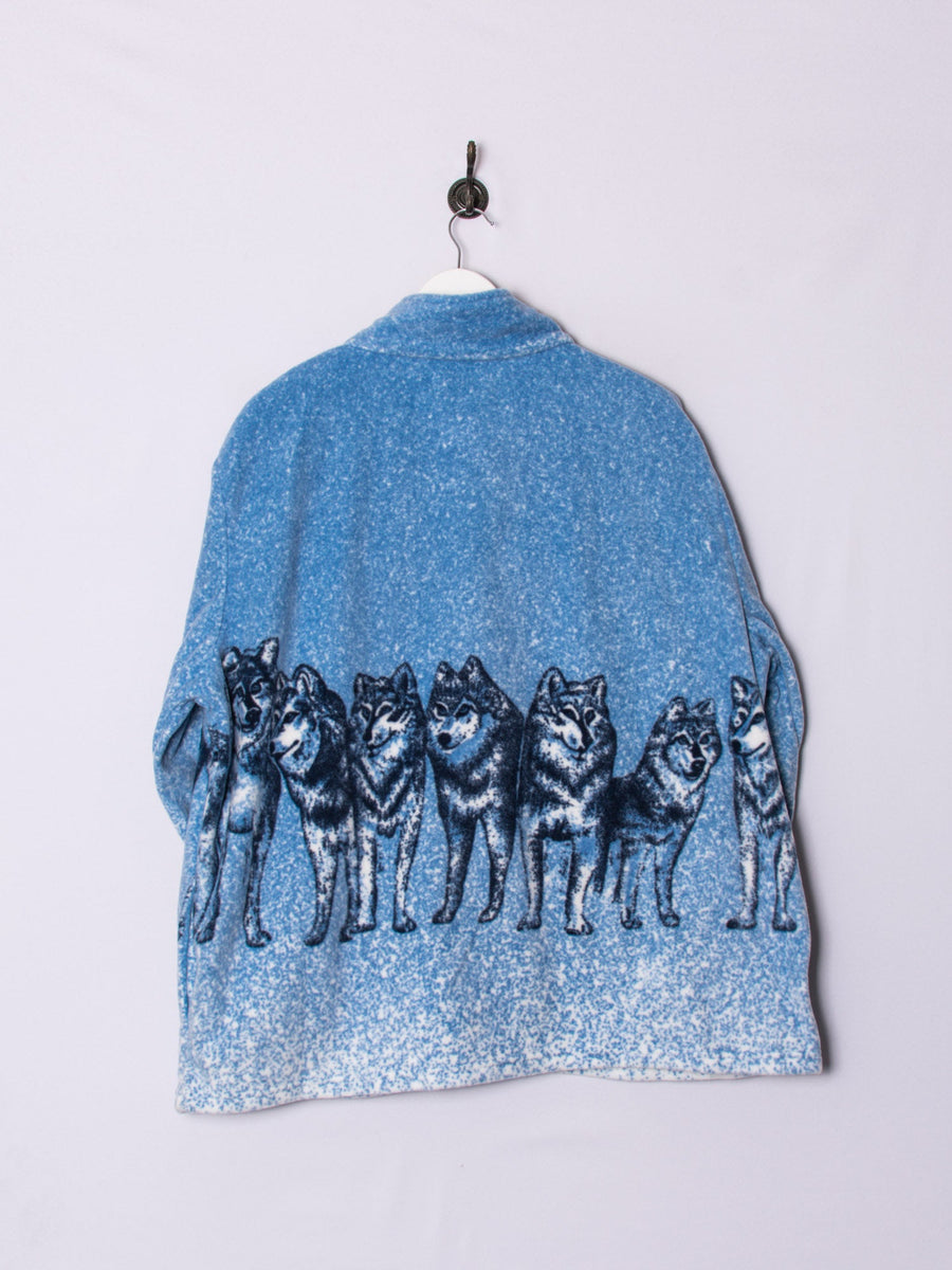 Wolf Zipper Fleece