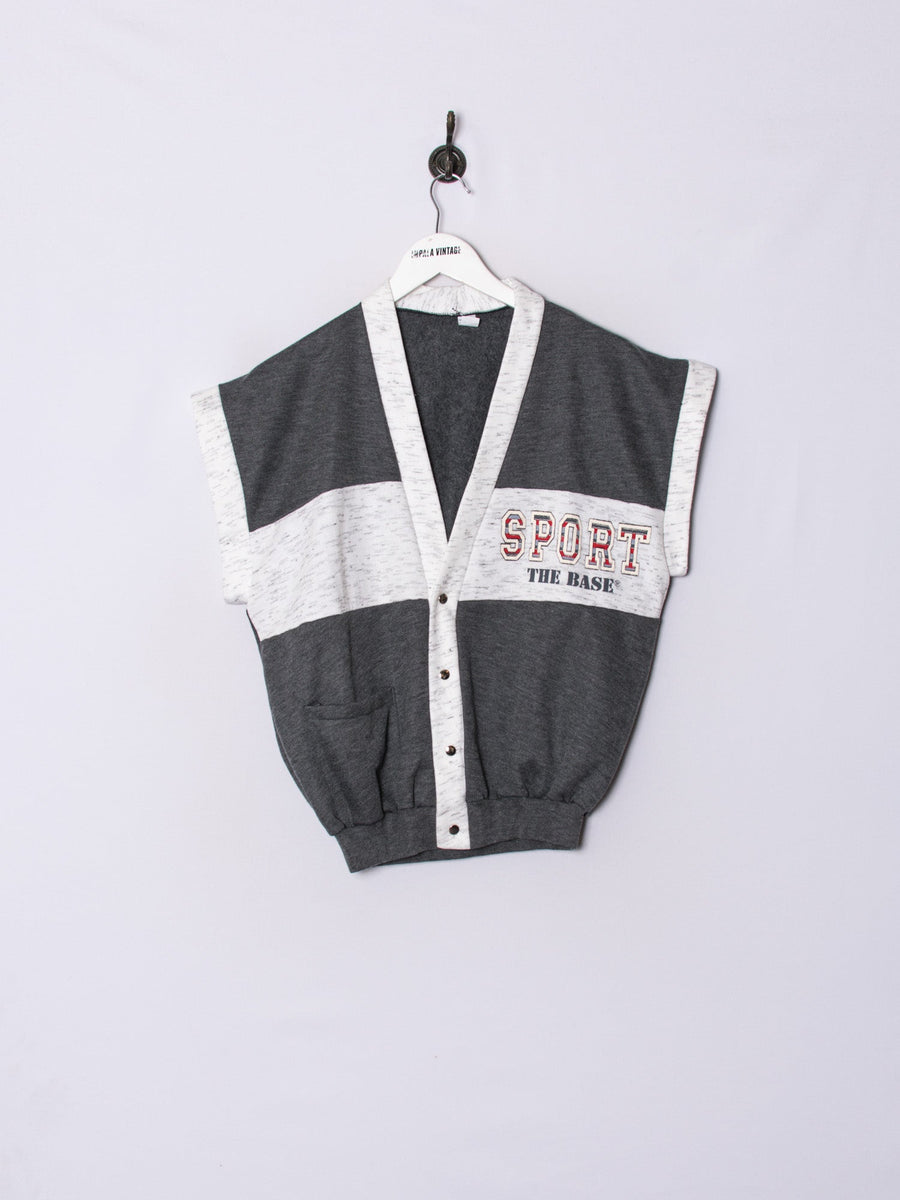 Sport Buttoned Vest Sweatshirt