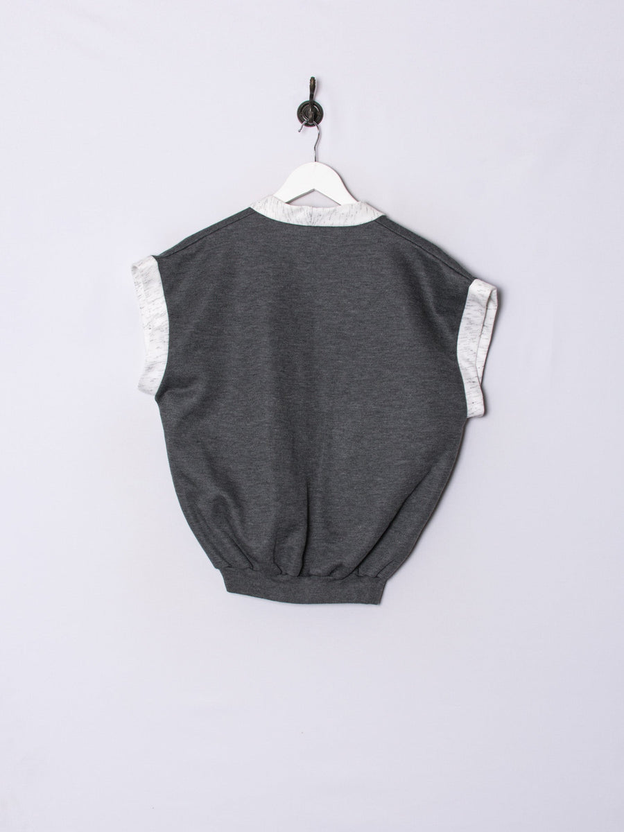 Sport Buttoned Vest Sweatshirt