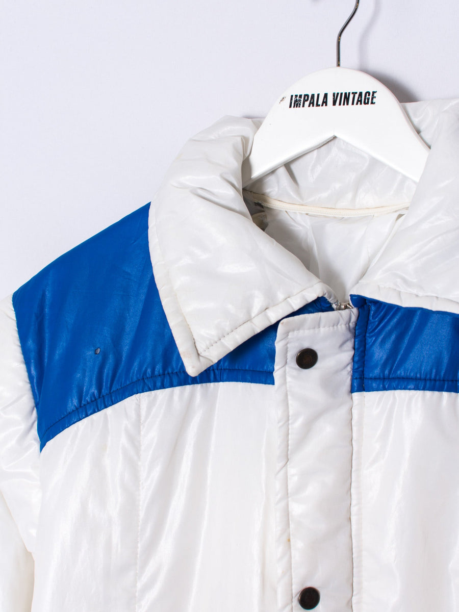 Blue & White Puffer Jacket