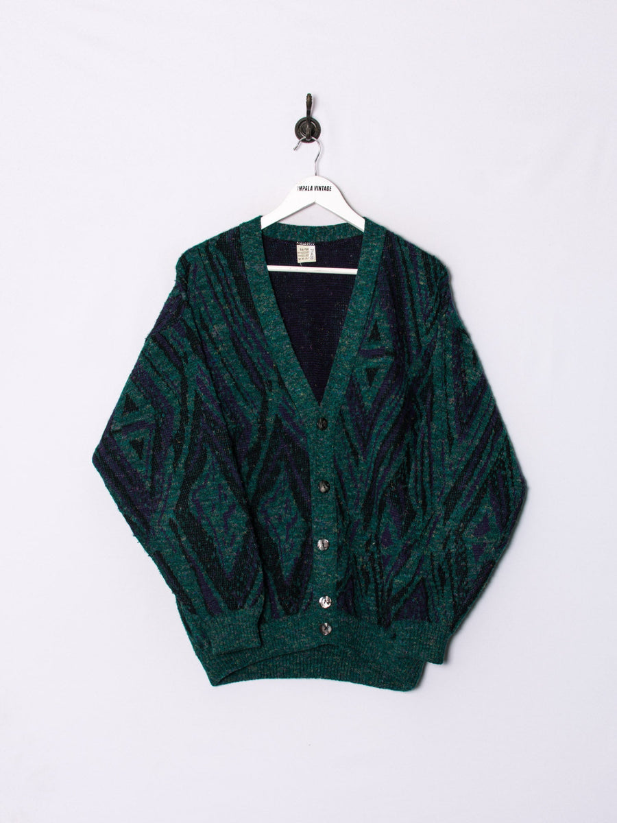 Green & Purple Cardigan