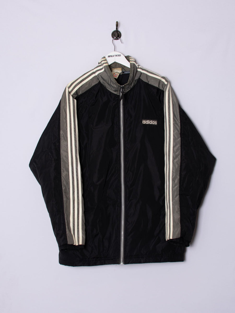 Adidas Gray & Black Padded Jacket