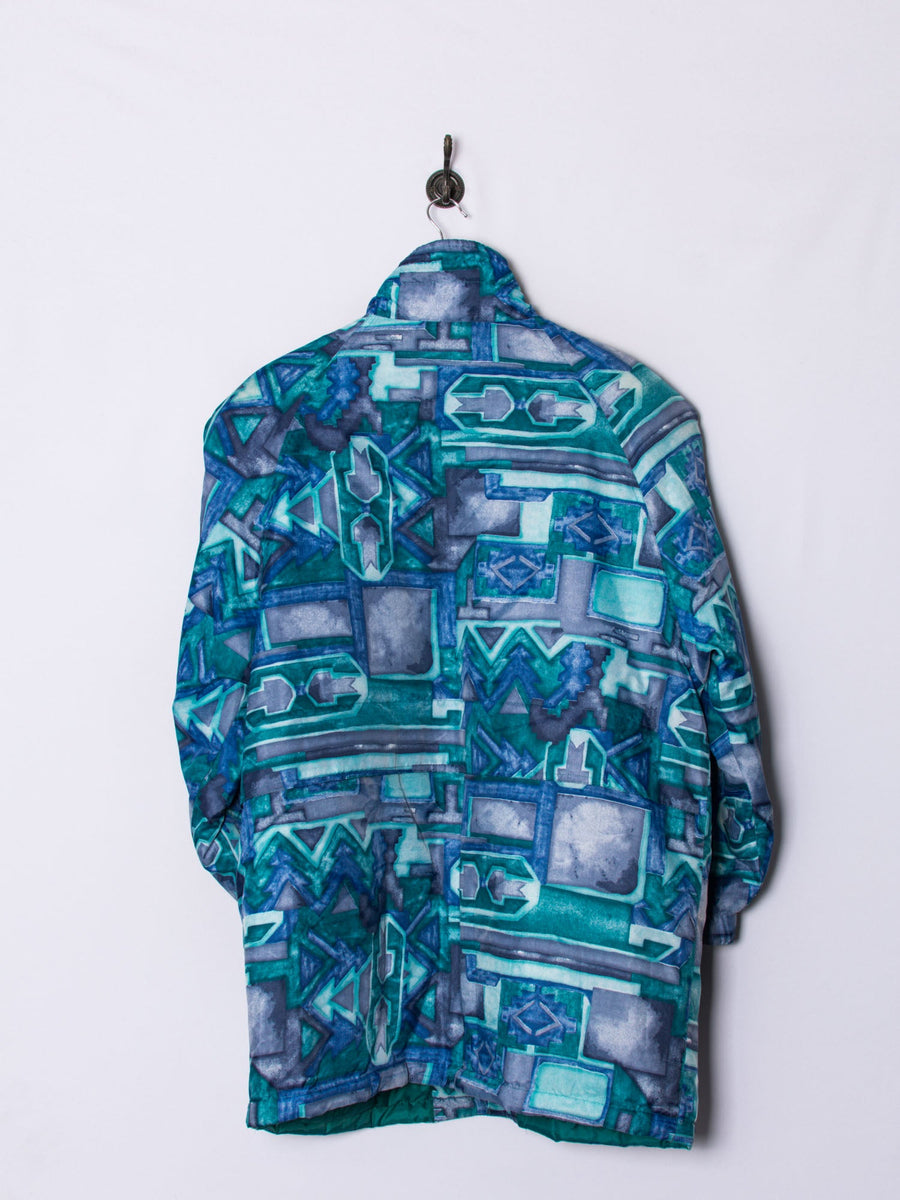 Square Blue Padded Jacket