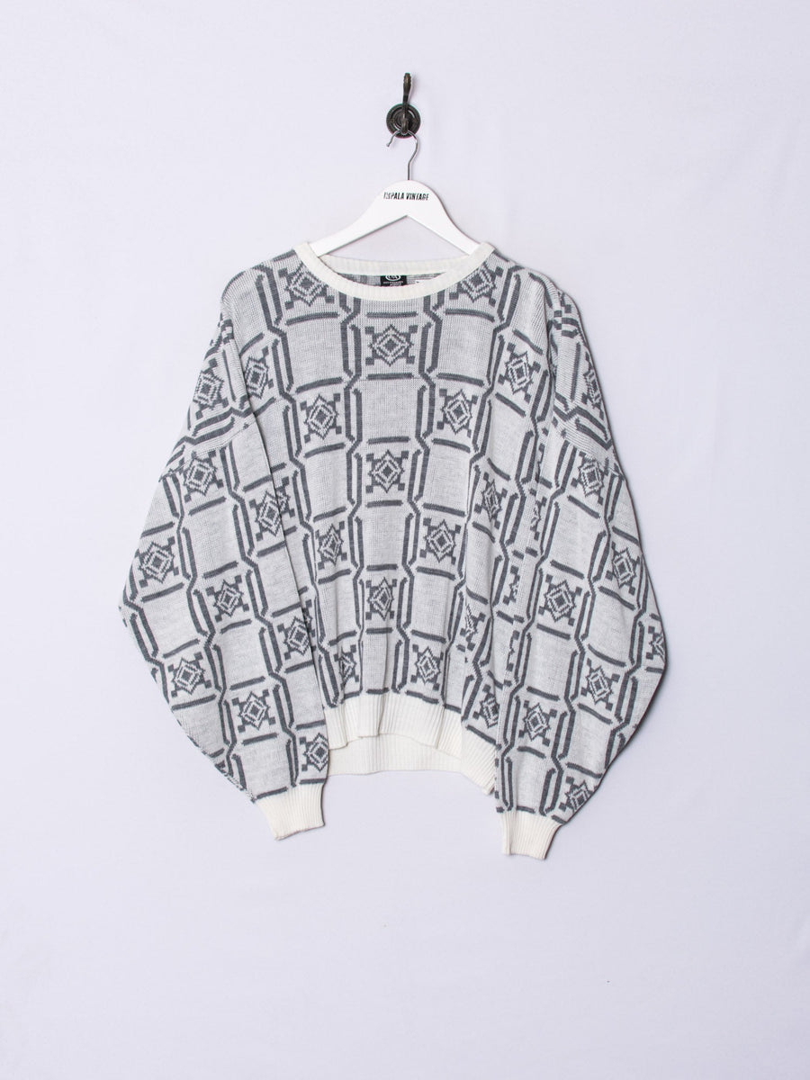 Canda White & Black Sweater