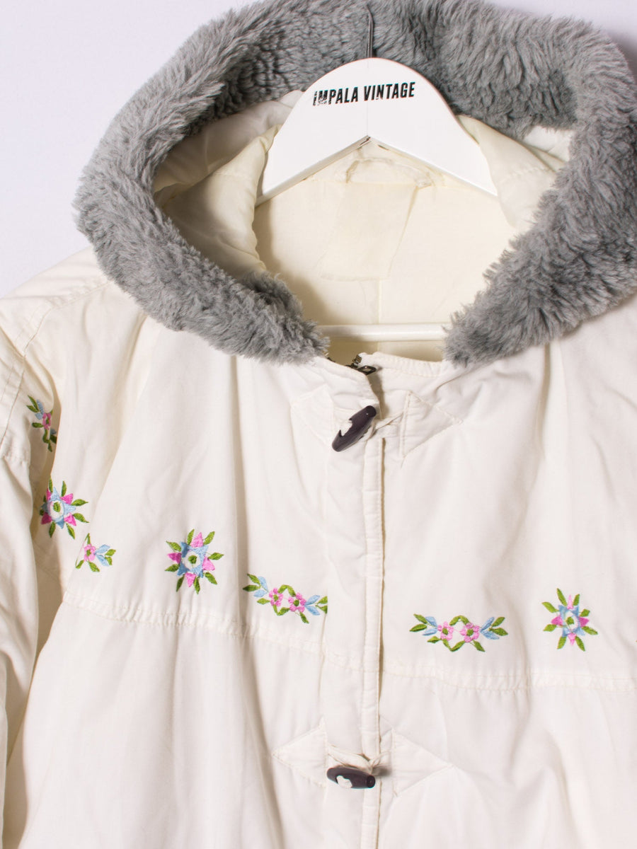 Flower White Heavy Jacket