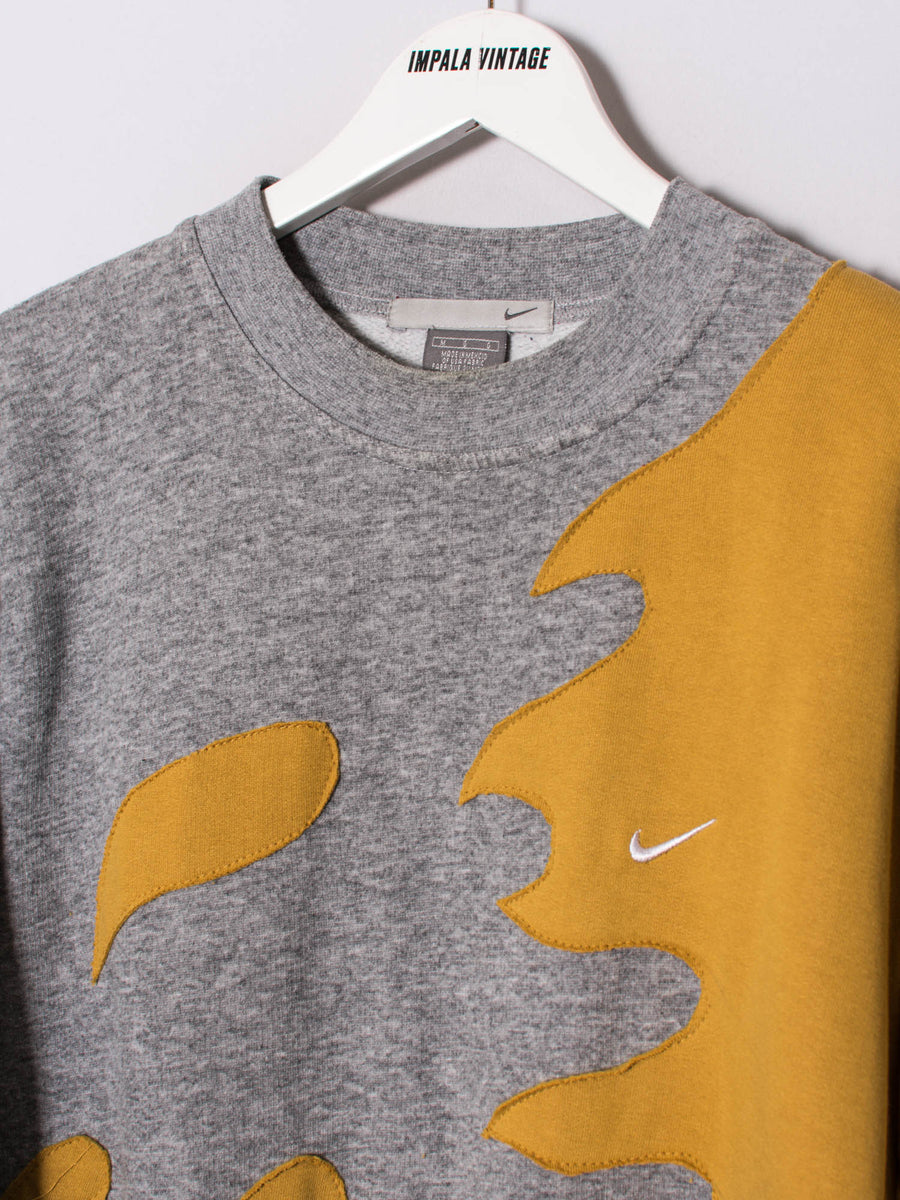 Nike Gold & Gray Rework Sweatshirt