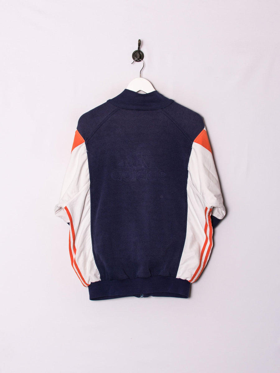 Adidas Blue & Orange Zipper Sweatshirt