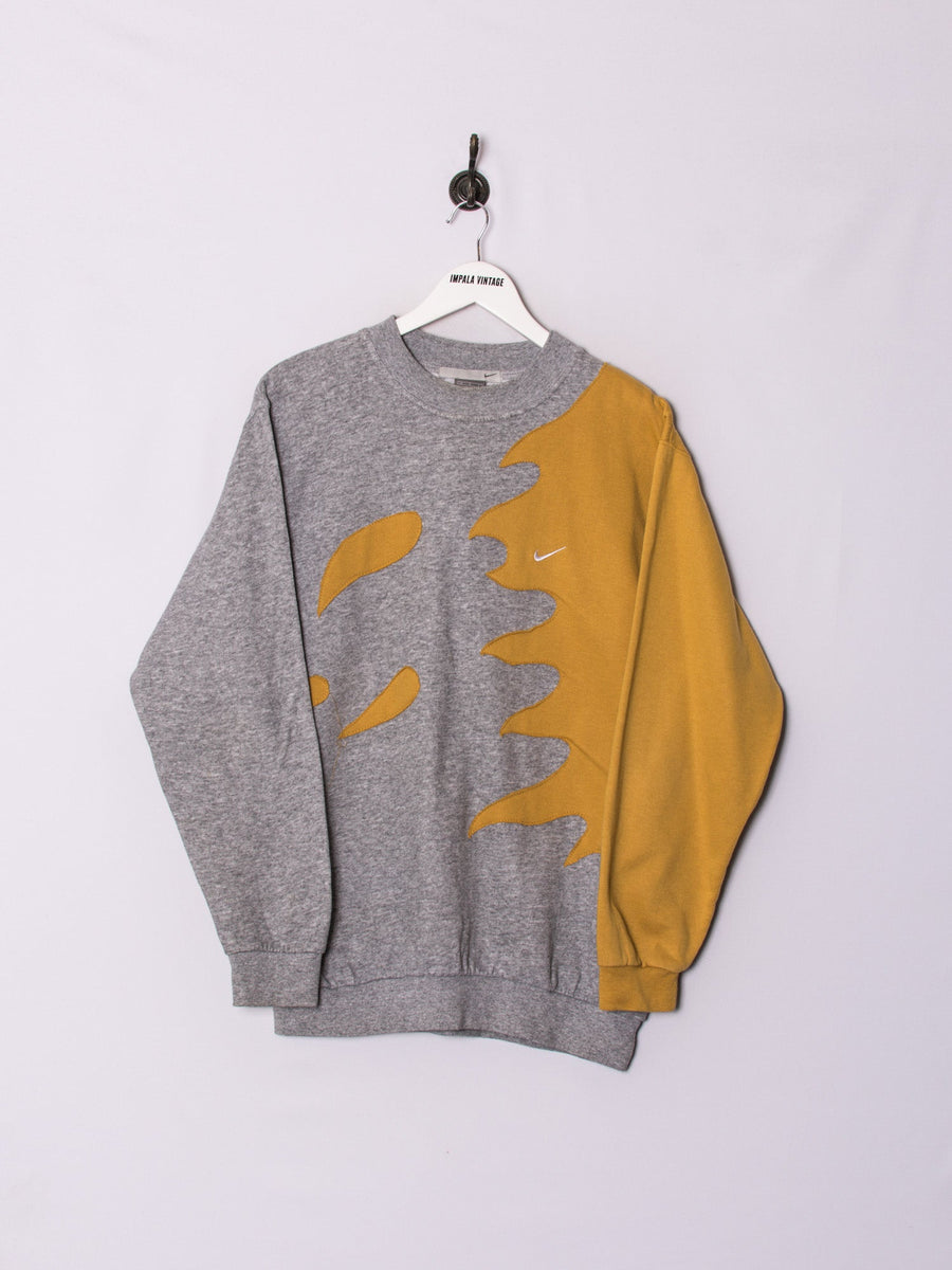 Nike Gold & Grey Rework Sweatshirt