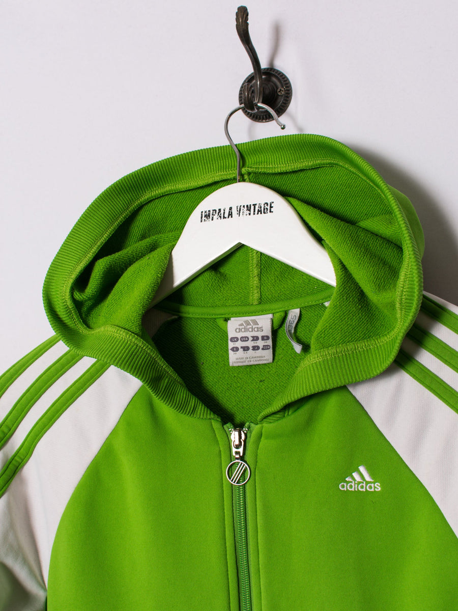 Adidas Green Hooded Jacket