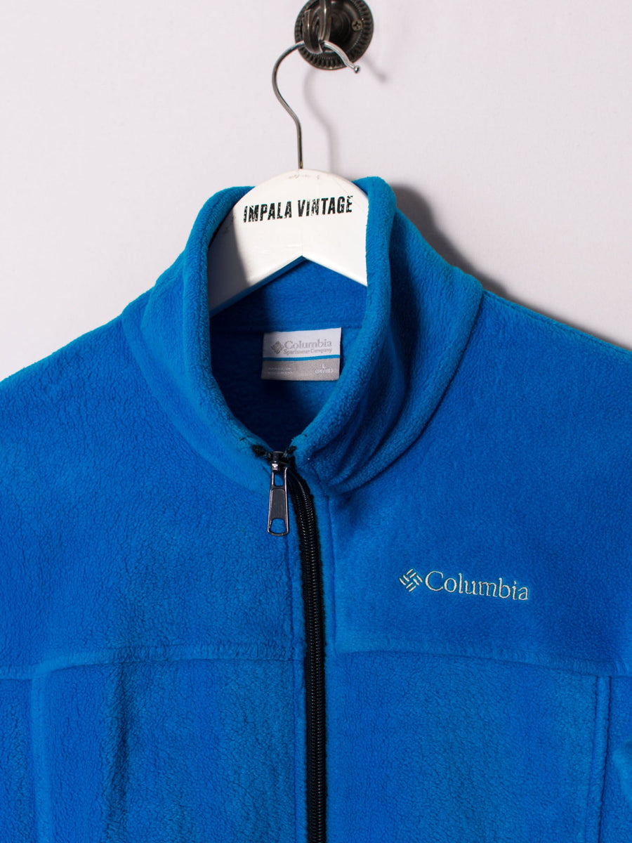 Columbia Blue Zipper Fleece