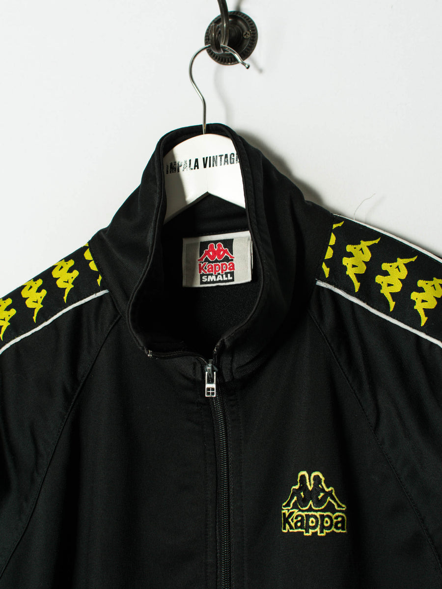 Kappa Black Retro Track Jacket Impala Vintage