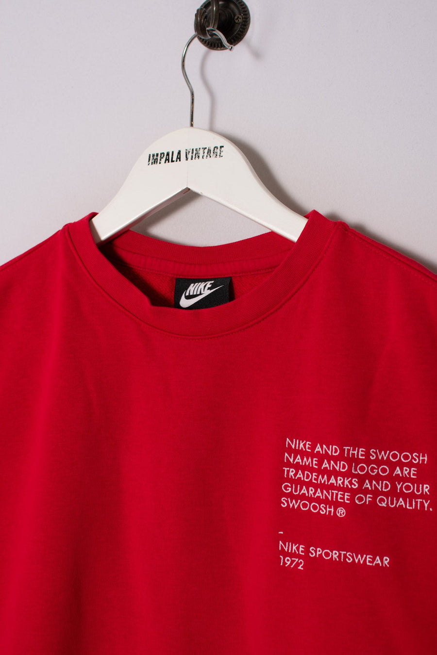 Nike Swoosh Red Sweatshirt