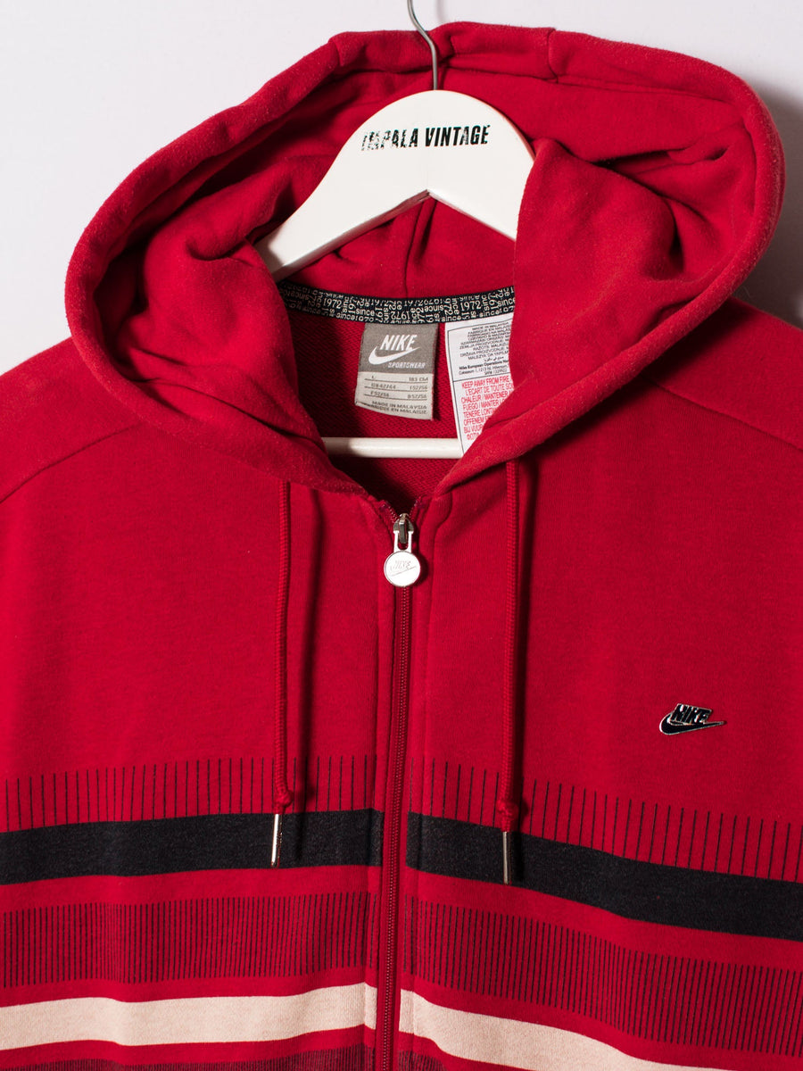 Nike Red Zipper Hoodie