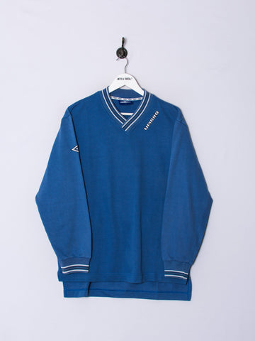 Umbro Blue V-Neck Sweatshirt