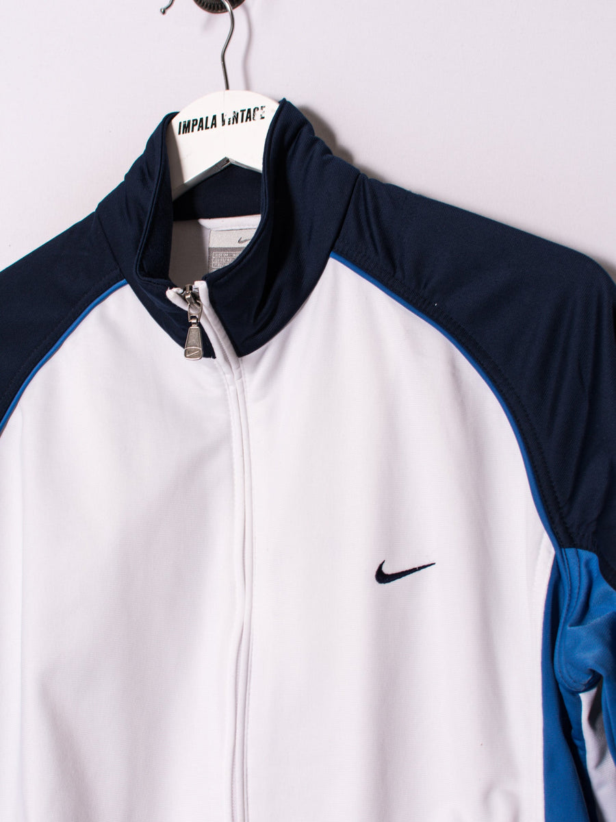 Nike White & Blue Track Jacket