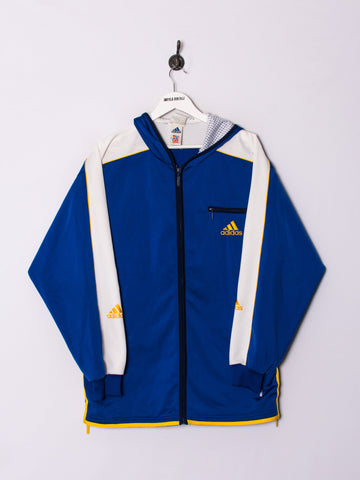 Adidas Blue Hooded Track Jacket