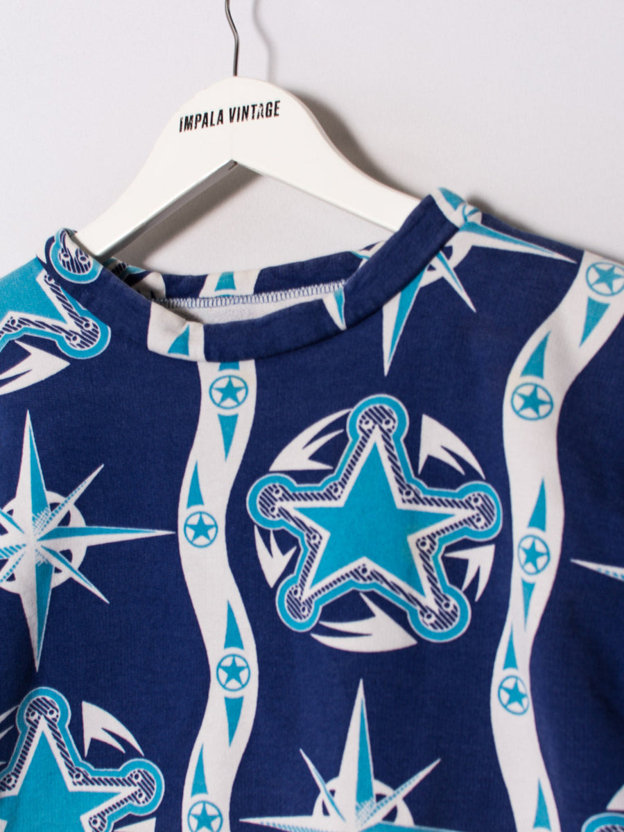 Blue I Star Retro Sweatshirt