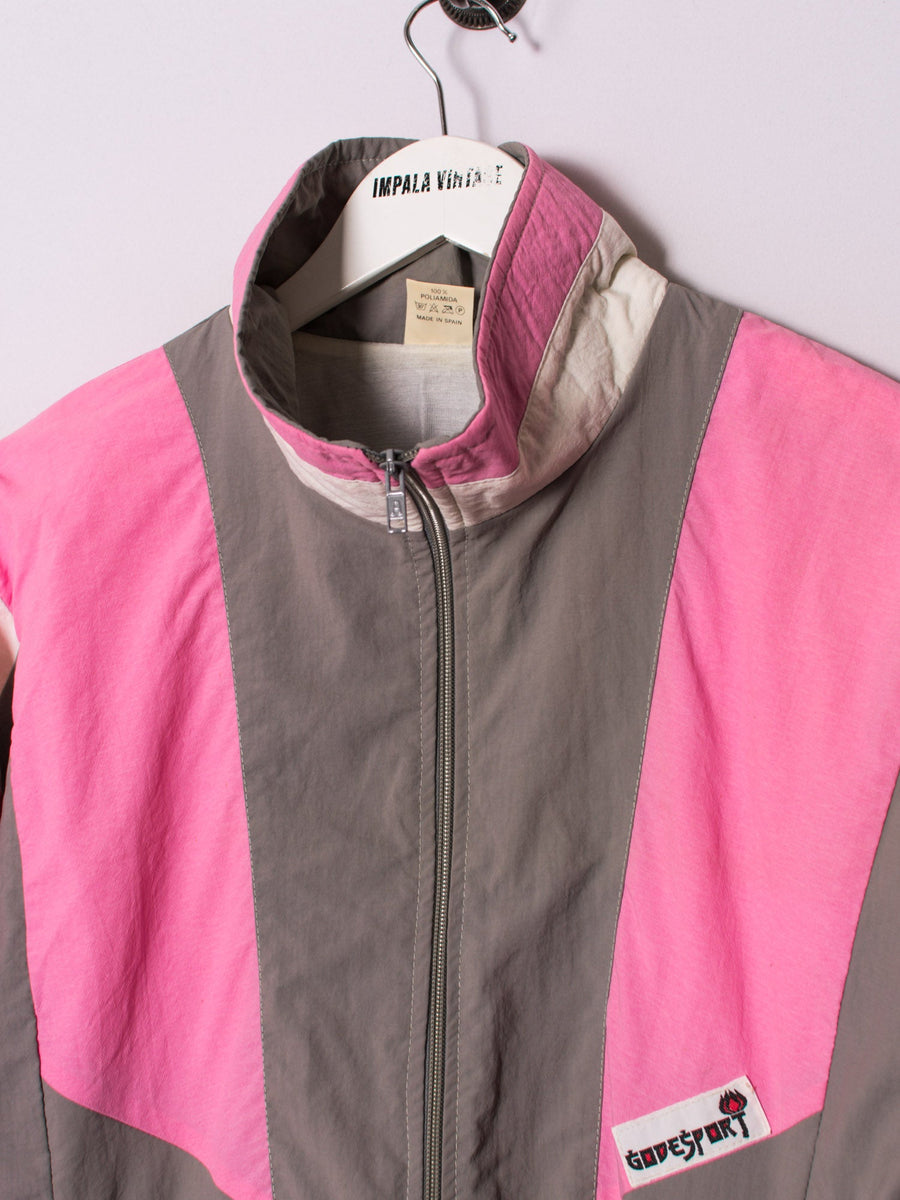 GodEsport Gray & Pink Track Jacket