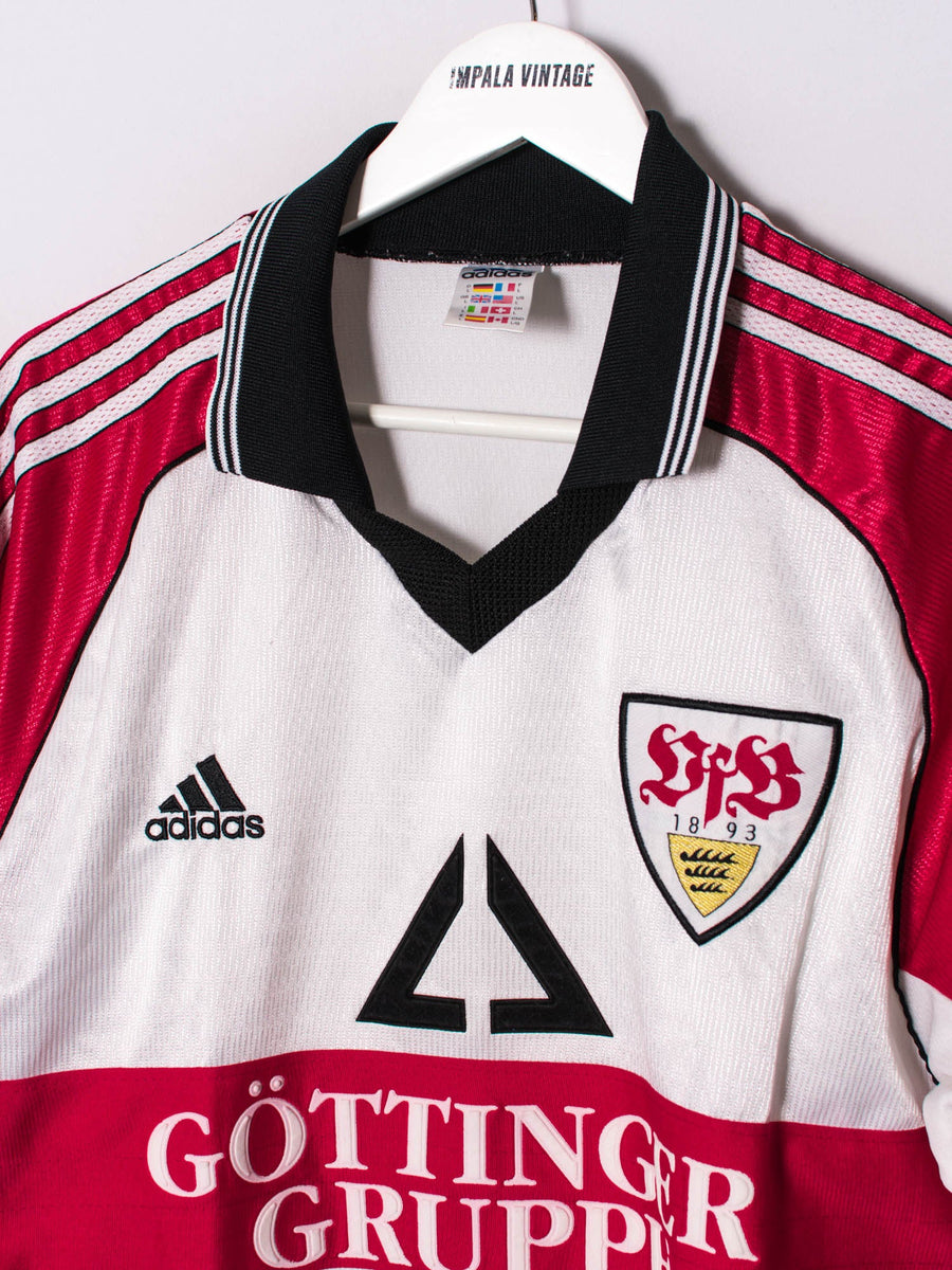 VfB Stuttgart Adidas Official Football 1998/1999 Home Jersey