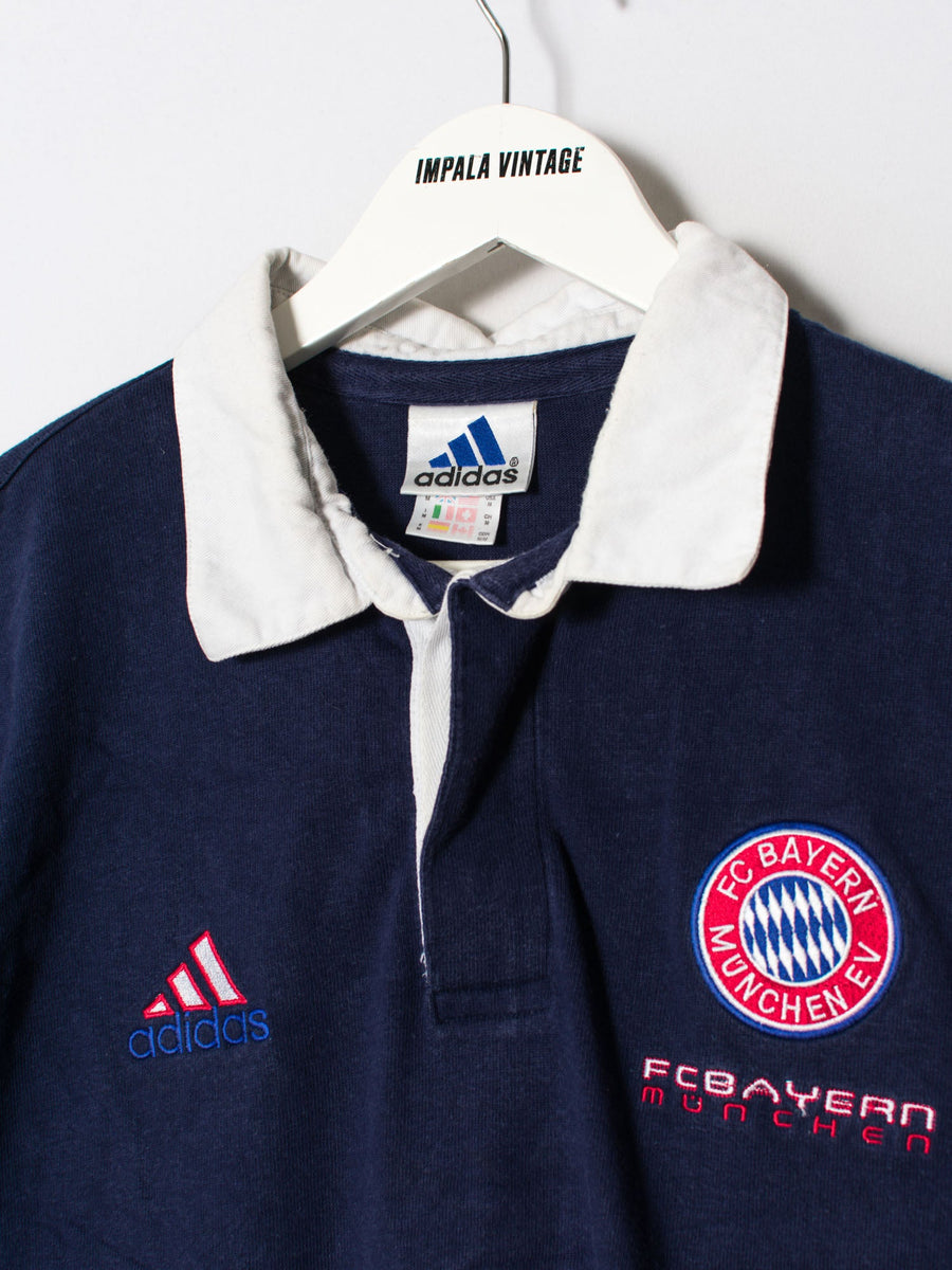 FC Bayern München EV II Adidas Official Football Long Sleeves Poloshirt