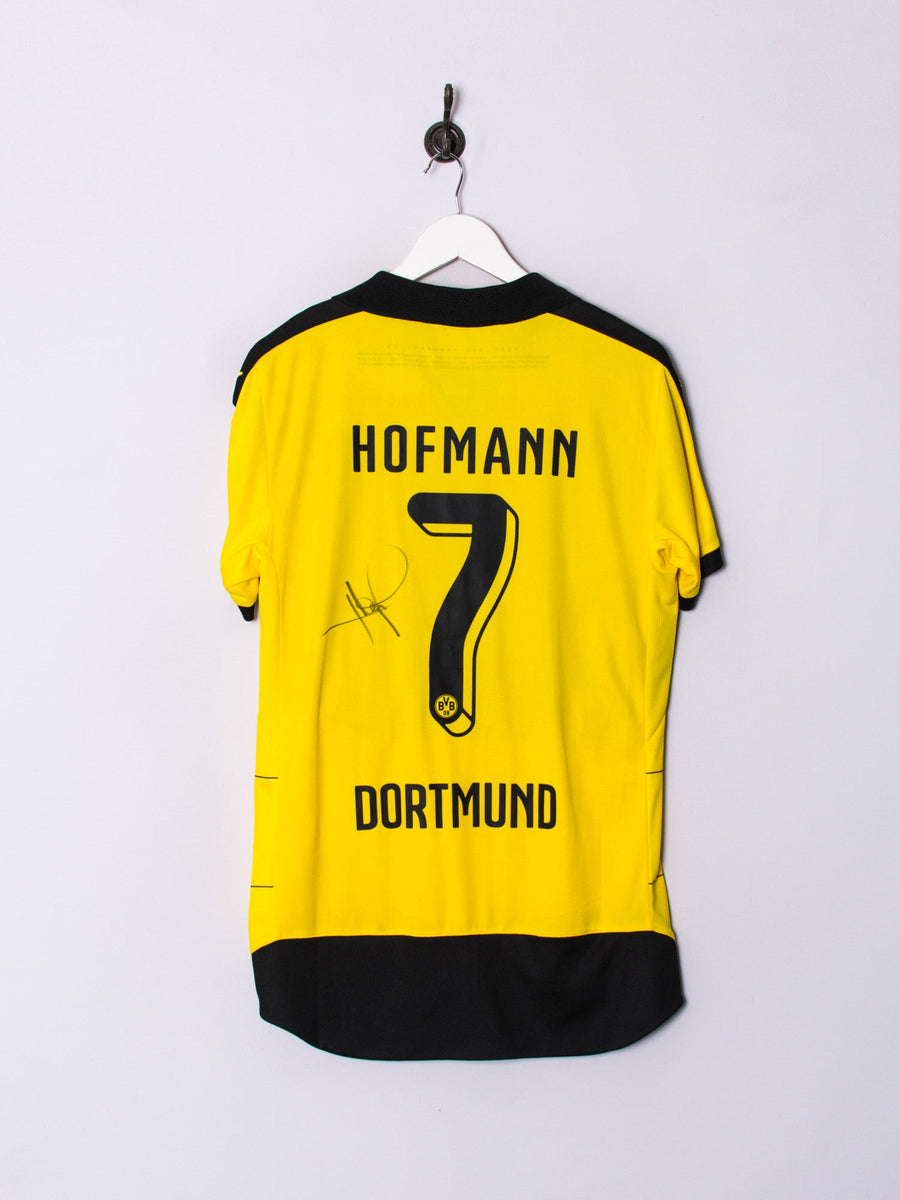 Borussia Dortmund Hofmann 7 Signed Puma Official Football 2015/2016 Home Jersey