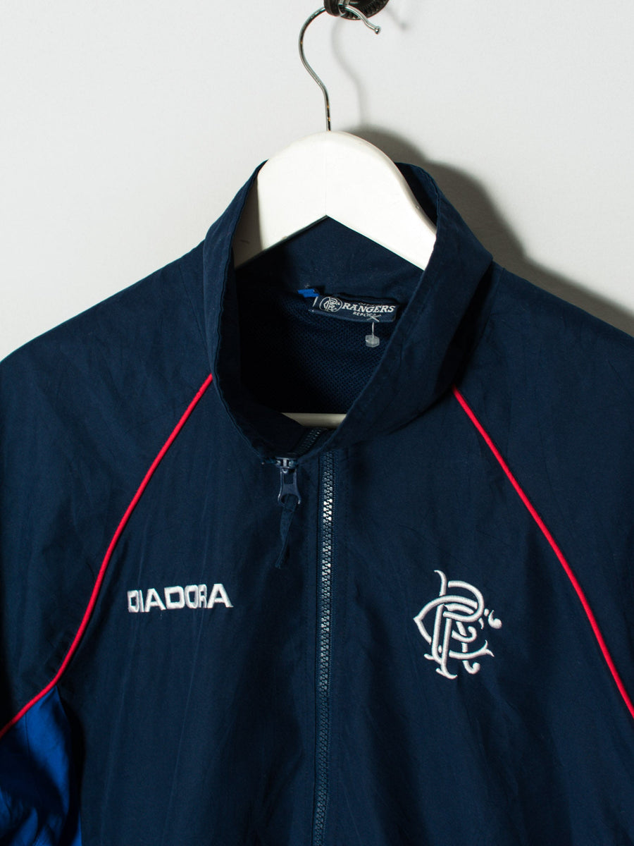 Glasgow Rangers Diadora Official Football Track Jacket