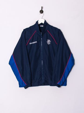 Glasgow Rangers Diadora Official Football Track Jacket