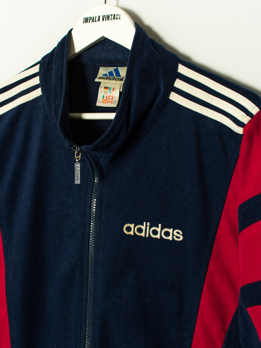 Adidas Blue & Red Velvet Jacket