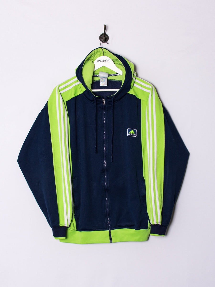 Adidas Green & Blue Zipper Hoodie