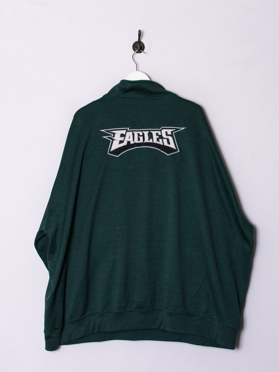 Philadelphia Eagles Majestic Middle Zipper Sweatshirt