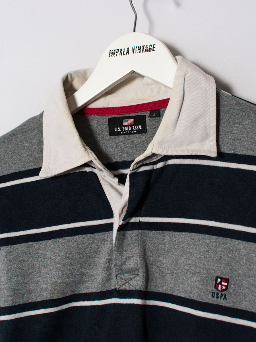 U.S. Polo Assn Long Sleeves Stripes Poloshirt