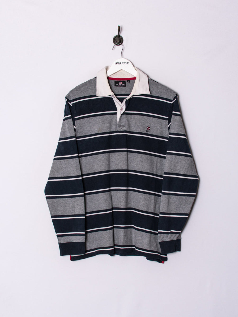 U.S. Polo Assn Long Sleeves Stripes Poloshirt