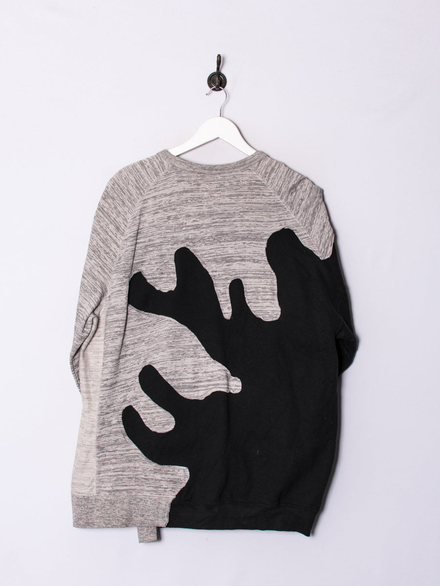 Champio Gray & Black Rework Sweatshirt