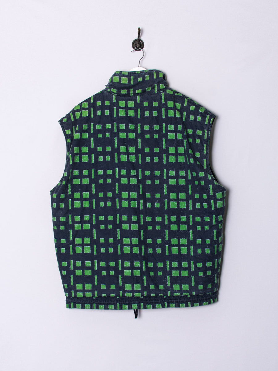 Green & Blue Reversible Vest Jacket