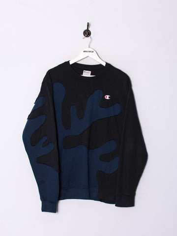 Champion  Black & Blue Rework Sweatshirt