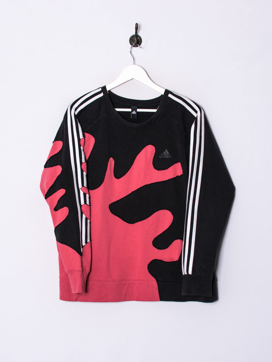 Adidas Black & Salmon Rework Sweatshirt