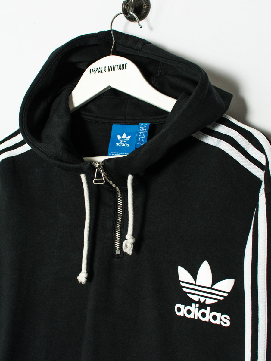 Adidas Originals Black 1/3 Zipper Hoodie