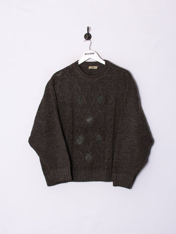 Manderlin Gray V Sweater
